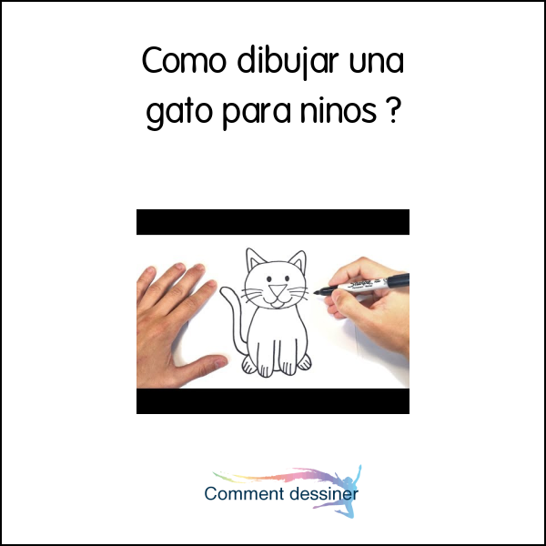 Como dibujar una gato para niños
